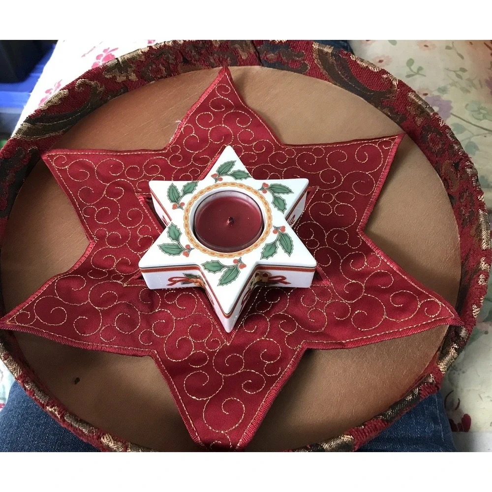 Sterntischlicht‎ Tea light Holder With Doilie